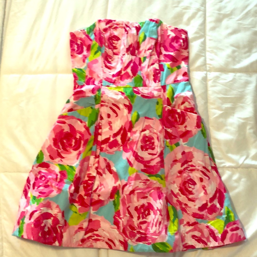Lilly Pulitzer strapless dress